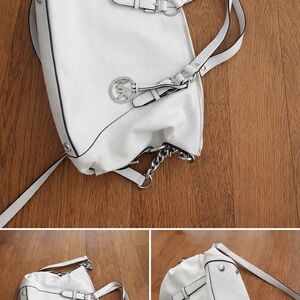 White Leather Shoulder Bag